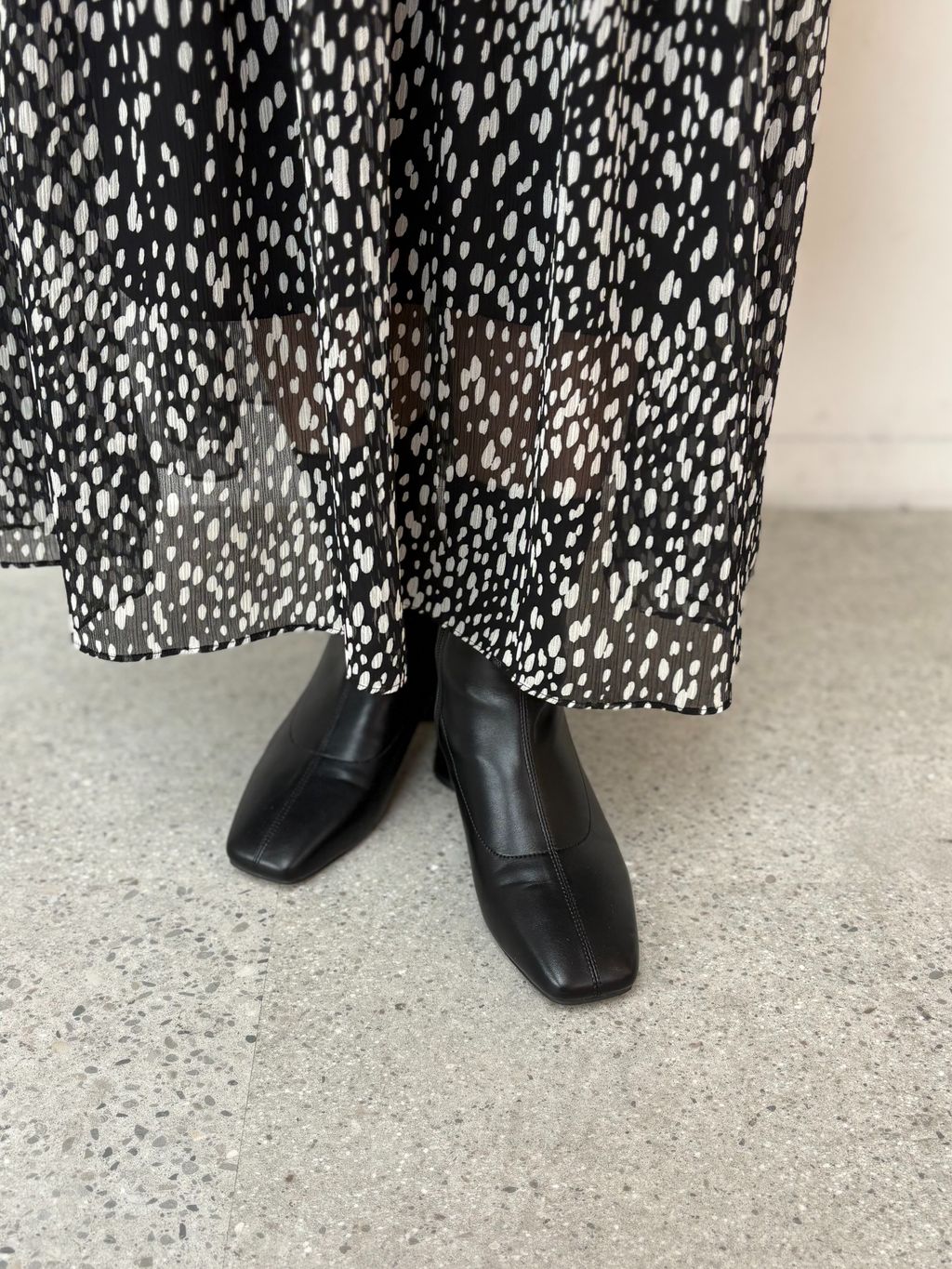 アルパカミックスシャギーカーデのコーディネートスナップ（miyu