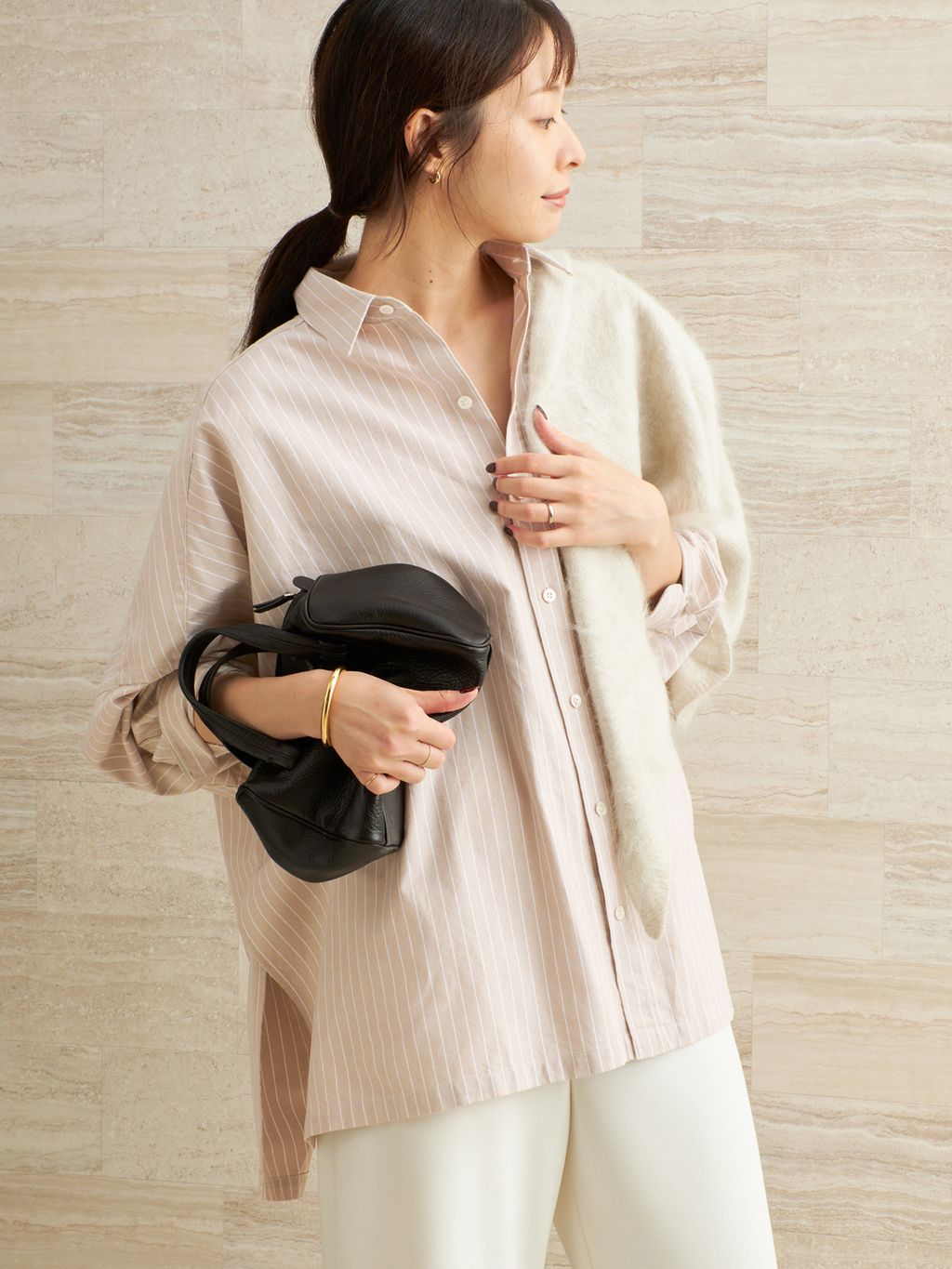 追加》Light OX Poncho シャツ 5のコーディネートスナップ（Nene