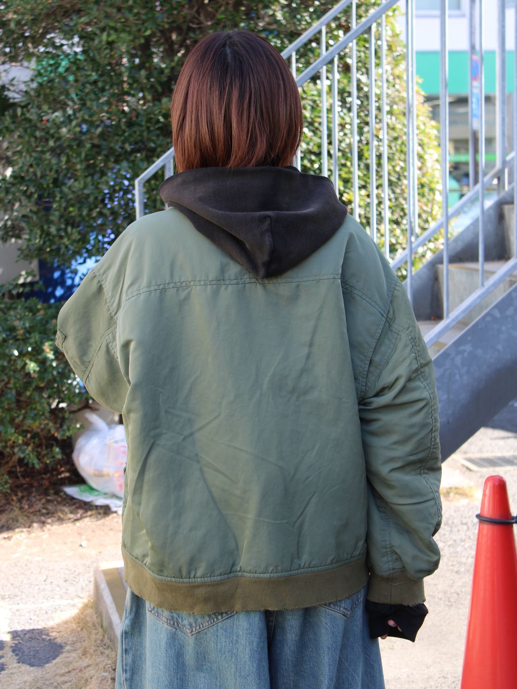 ANCELLM × WISM 別注 FADED BOMBER JACKET EXのコーディネートスナップ