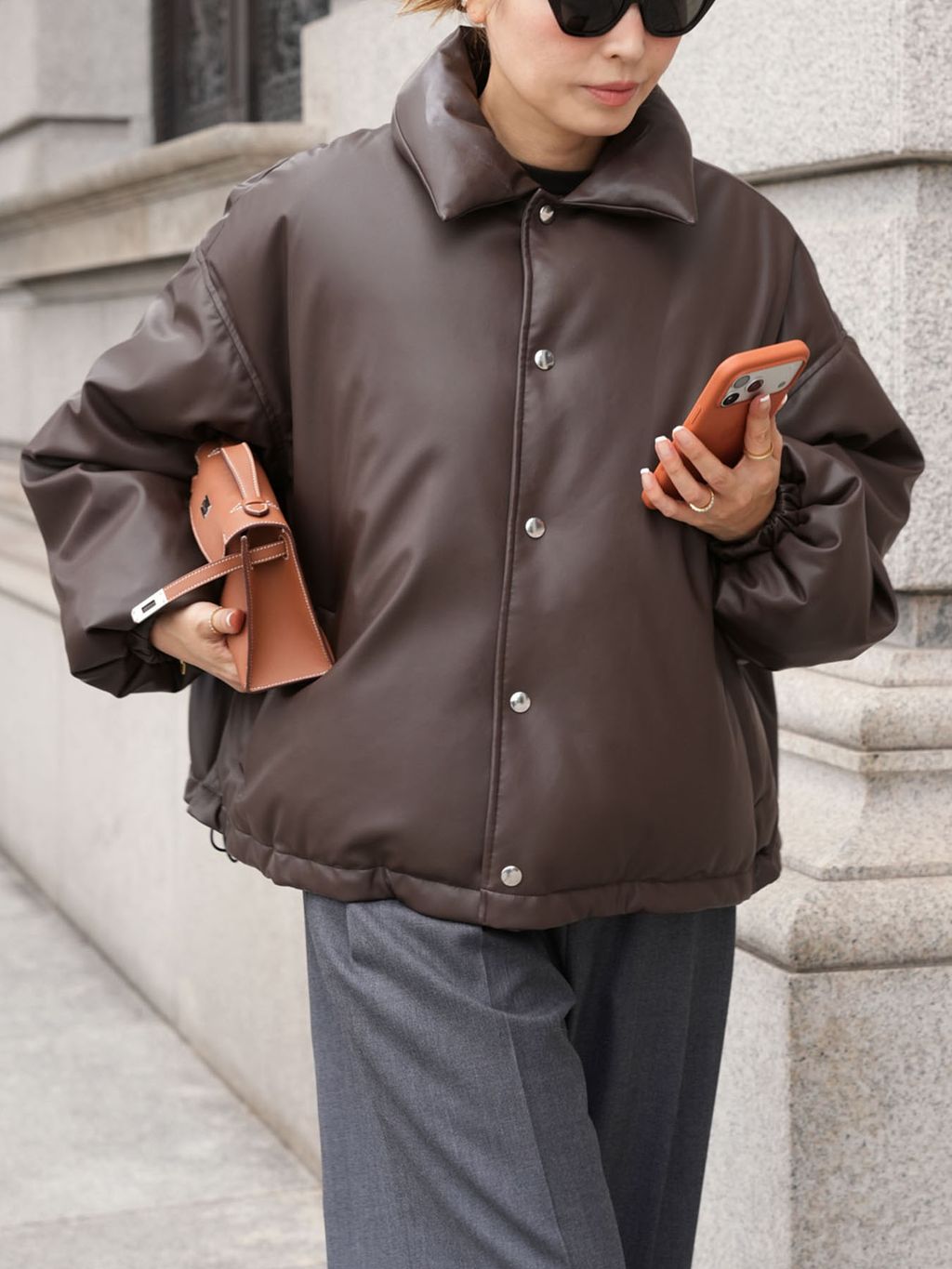 ドゥーズィエムクラス 【キャラクス】SHORT COACH JACKET CALUX/キャラクス】SHORT COACH JACKETのコーディネートスナップ（HIRO