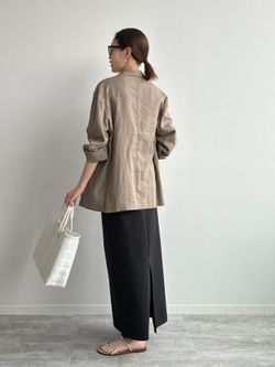 SLOBE IENA リネンレーヨンシングルテーラードジャケット 36.38サイズ展開》リネンレーヨンシングルテーラードジャケットの