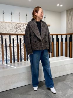 TWEEDショートコートのコーディネートスナップ（kuri40）｜FRAMeWORK