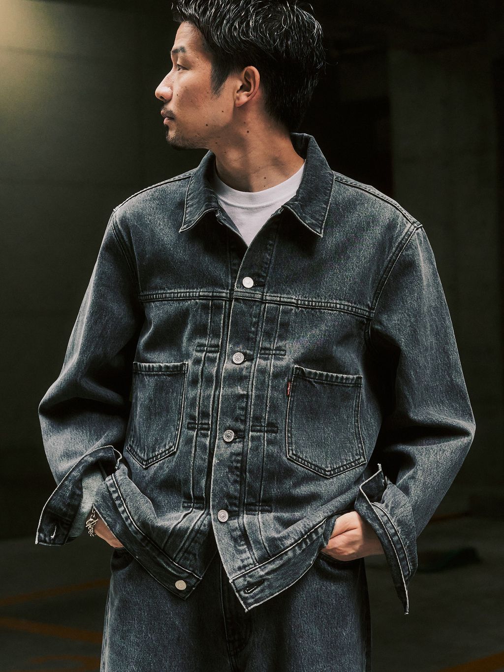 Levi's(リーバイス) 別注 Baggy Wide Leg デニムパンツ（L30）の