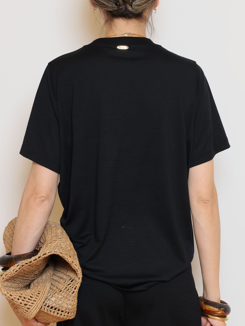 Prime wool jersey Tシャツのコーディネートスナップ（MUSE）｜MUSE de