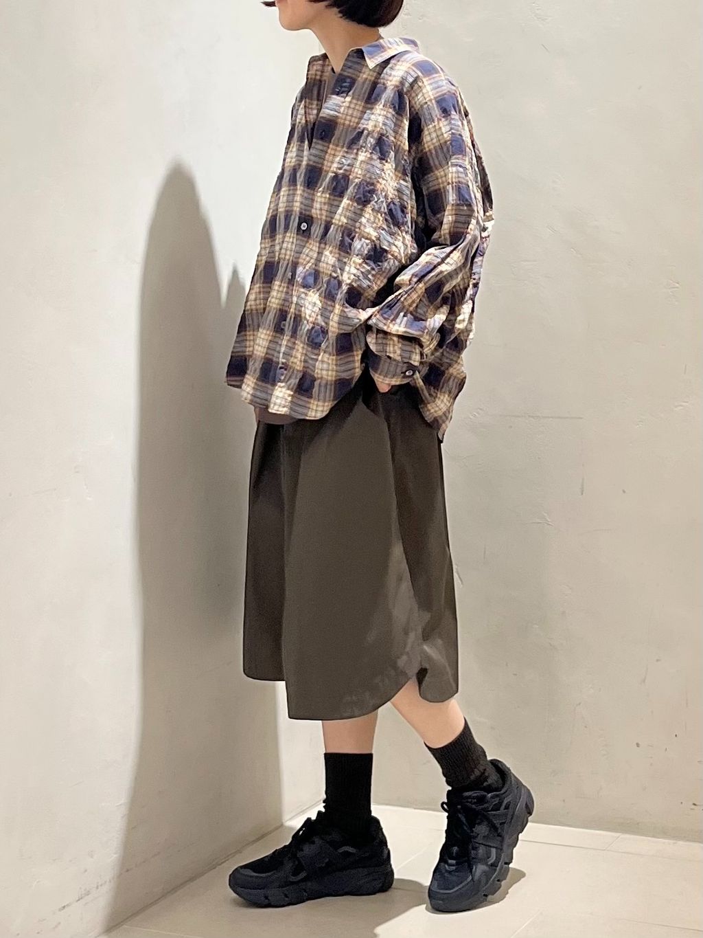 TCメモリーギャザーハーフパンツのコーディネートスナップ（K.M