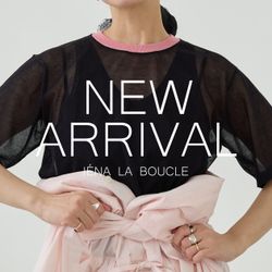 LA BOUCLE｜Tシャツ感覚で着られる、配色シアーニットが入荷！｜IENA