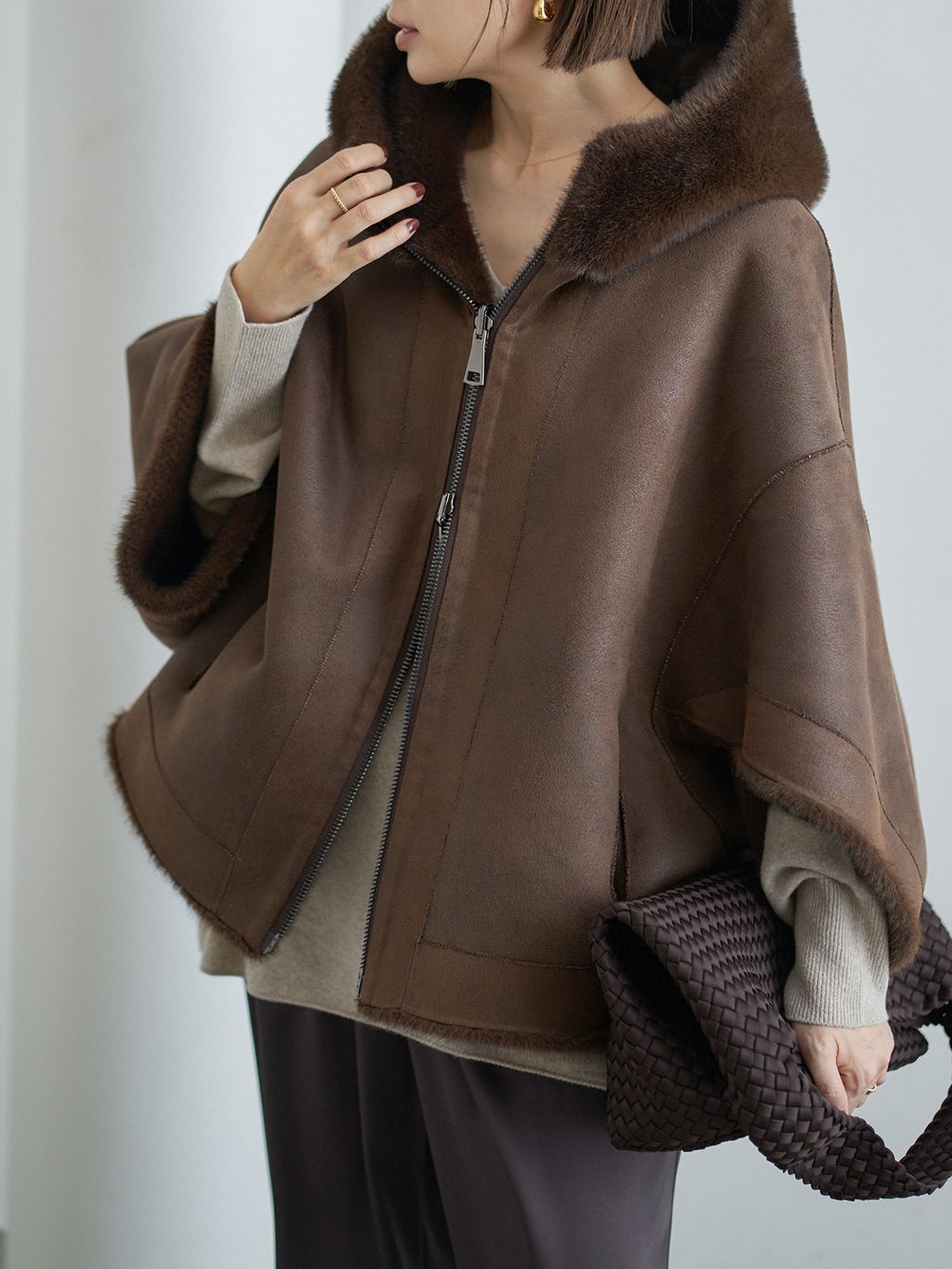 LOU ANDREA/ルーアンドレア ECO FUR BZ エコファーブルゾン LOU ANDREA/ルーアンドレア ECO FUR BZ エコファーブルゾンの