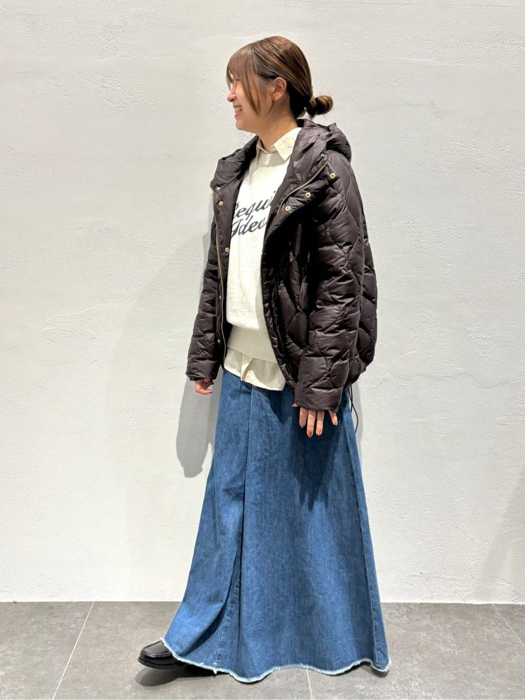 別注【TAION / タイオン】ヘチマキルトフードダウンのコーディネート