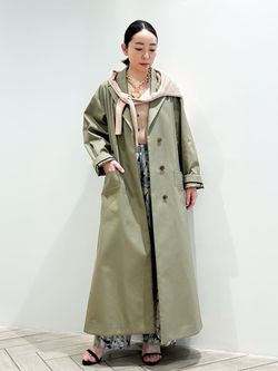 VENTILE シングルトレンチコートのコーディネートスナップ（chika