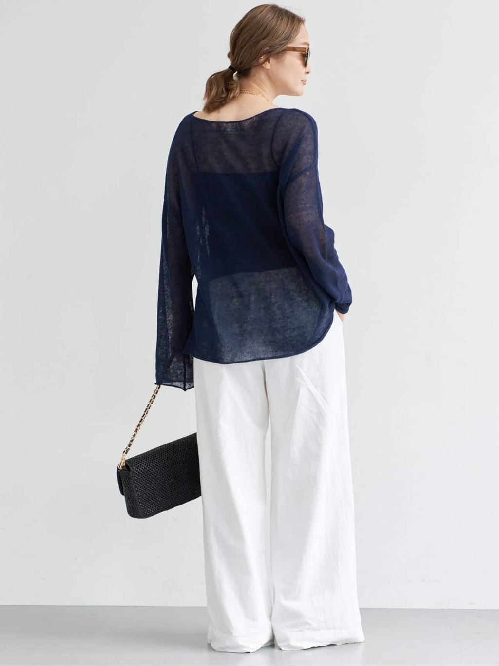 LINO Sheer プルオーバーのコーディネートスナップ（MIZU）｜Deuxieme