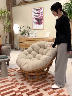 大型商品》WICKER EASY CHAIR 2nd_I ウィッカーイージーチェアの
