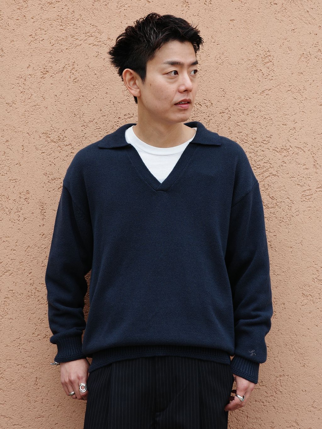SCI-SCI スキッパー KNITのコーディネートスナップ（JIMIN）｜B.C