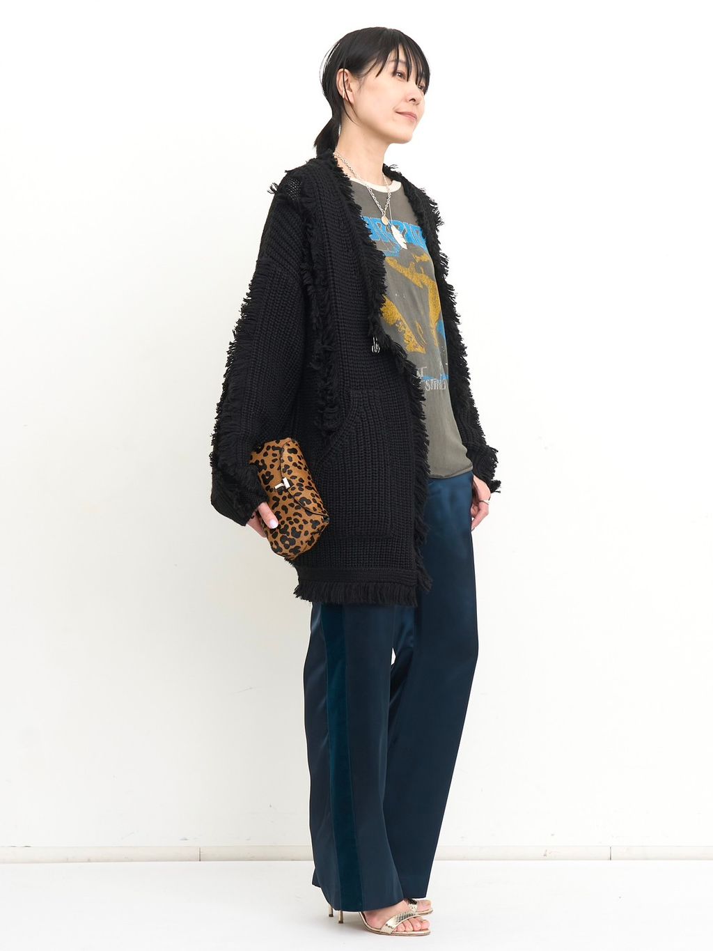 R13/アールサーティーン】 FRINGE CARDIGANのコーディネートスナップ