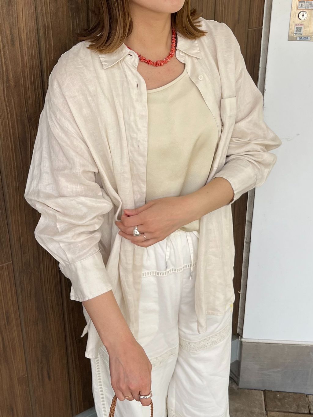 追加2予約》《S/Mサイズ展開》手洗い可 / 2WAYフレンチリネンシャツの