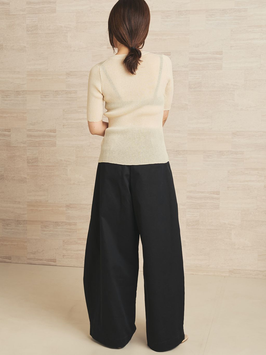 R'IAM RIB SEER カーディガンのコーディネートスナップ（yoshie