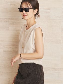 予約》le / ル 別注 MINIMAL SLEEVELESS トップスのコーディネート
