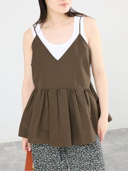 may　新品タグ付き　IENAグログラン キャミブラウス　イエナ 完全受注生産】《追加2》SO グログランキャミブラウス（キャミソール