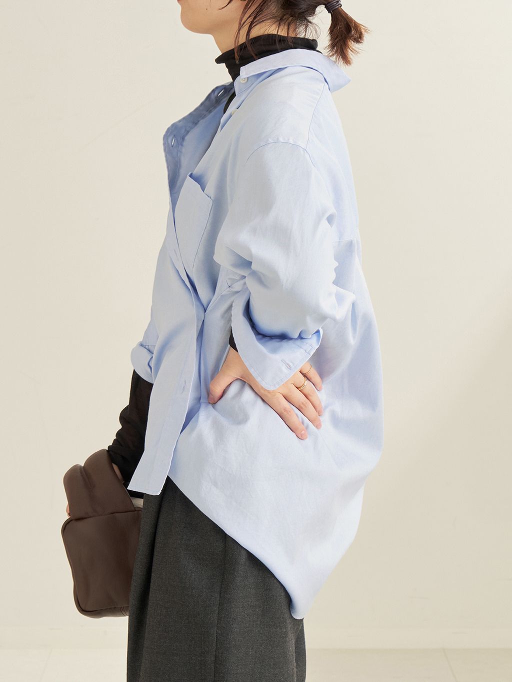 les Tendre ox loose シャツのコーディネートスナップ（MOLLY）｜Plage