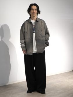 予約》J.S.Homestead / シャンブレー リペア フェード シャツの