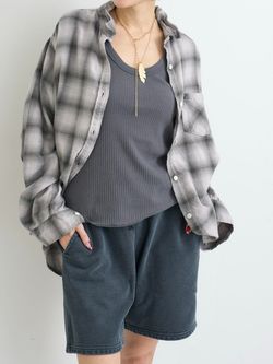 REMI RELIEF/レミ レリーフ】 SWEAT SHORT PANTSのコーディネート