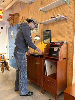 大型商品》BROOKS SMALL_LP CABINET ブルックス LPキャビネットの