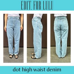 大人が着ても様になるドットハイウエストデニム｜EDIT. FOR LULU