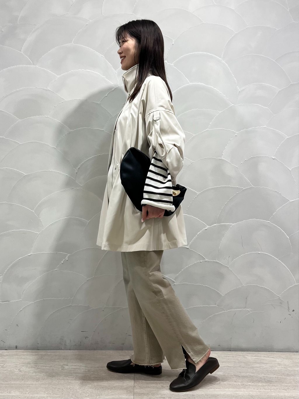 switch look blousonのコーディネートスナップ（asami）｜SLOBE IENA