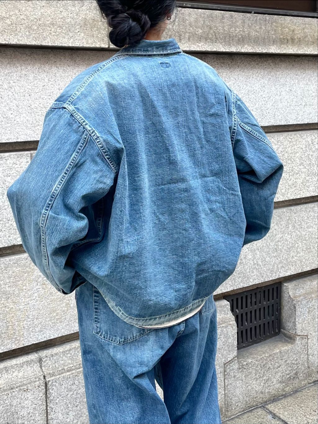 chimala】for luxe DENIM SHIRT JACKET（045）のコーディネート