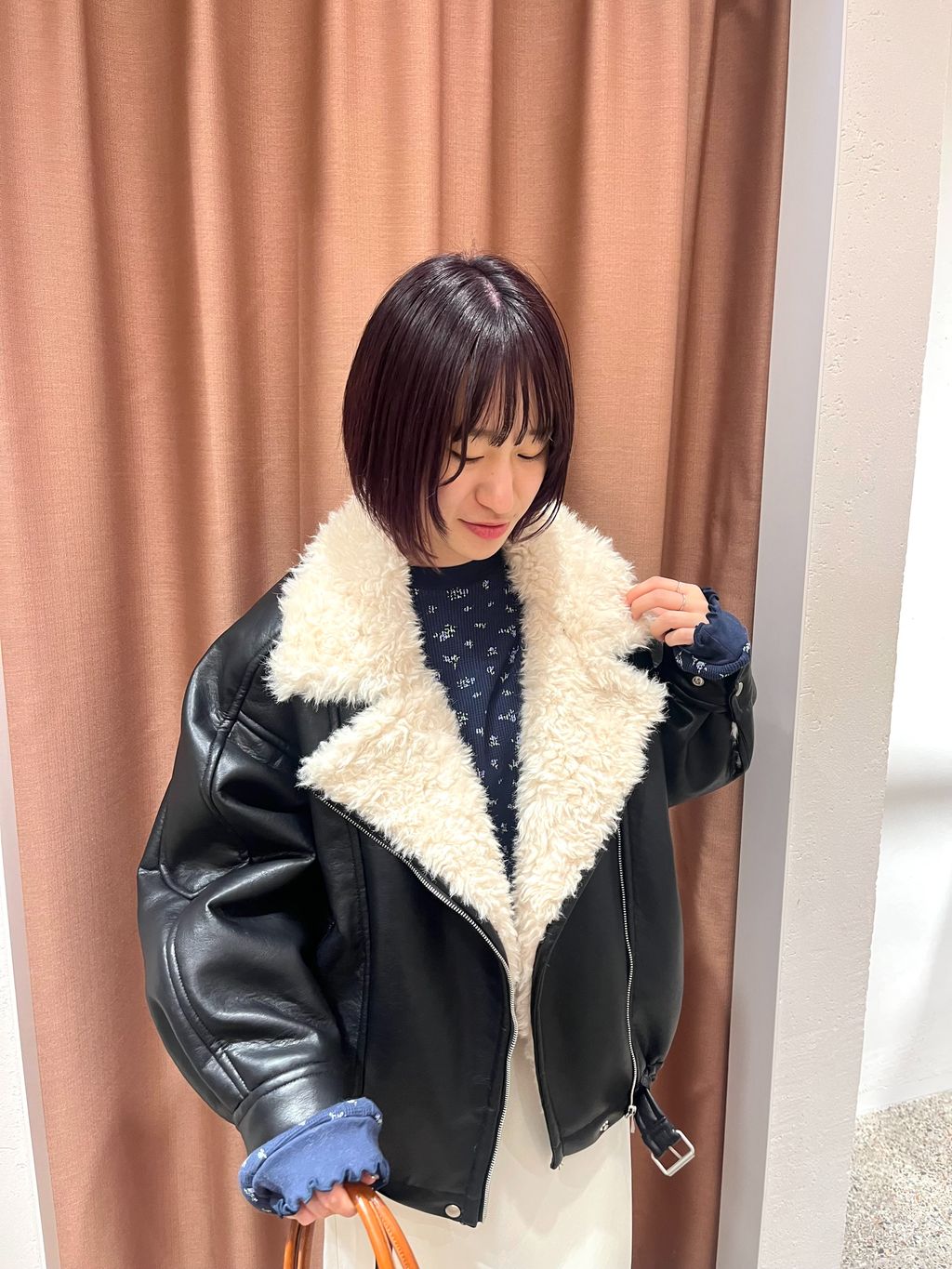 ジャケット・アウター FAKESHEARLING B3.5 RIDERS □FAKESHEARLING B3.5 RIDERS□のコーディネートスナップ（momoko）｜U