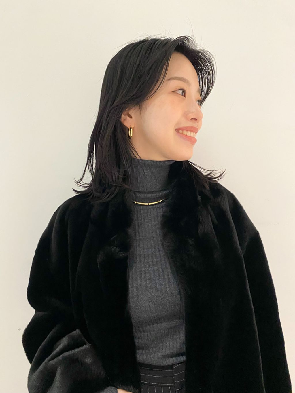 minou furly コートのコーディネートスナップ（sae）｜Plage