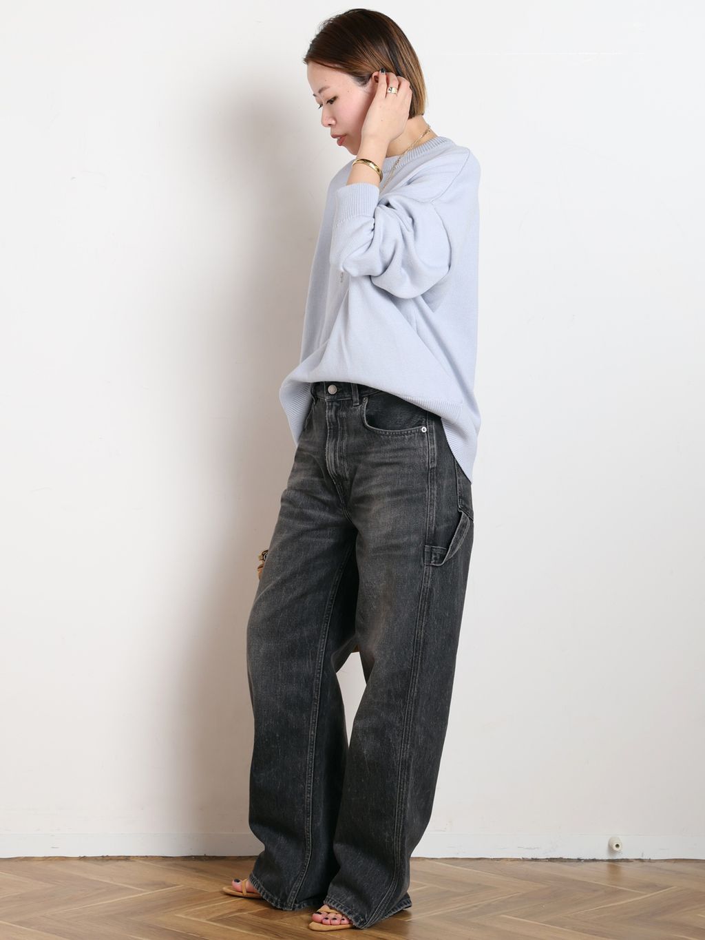ベーシックニットのコーディネートスナップ（MAE）｜AP STUDIO