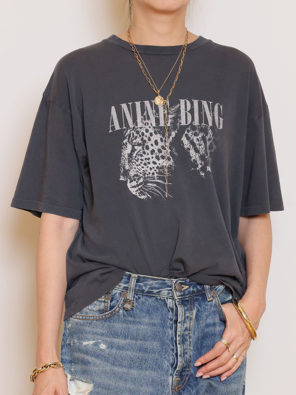 トップス ANINE BING 2024MUSE de Deuxieme Classe ANINE BING/アニン ビン】LEOPARD Tシャツのコーディネートスナップ