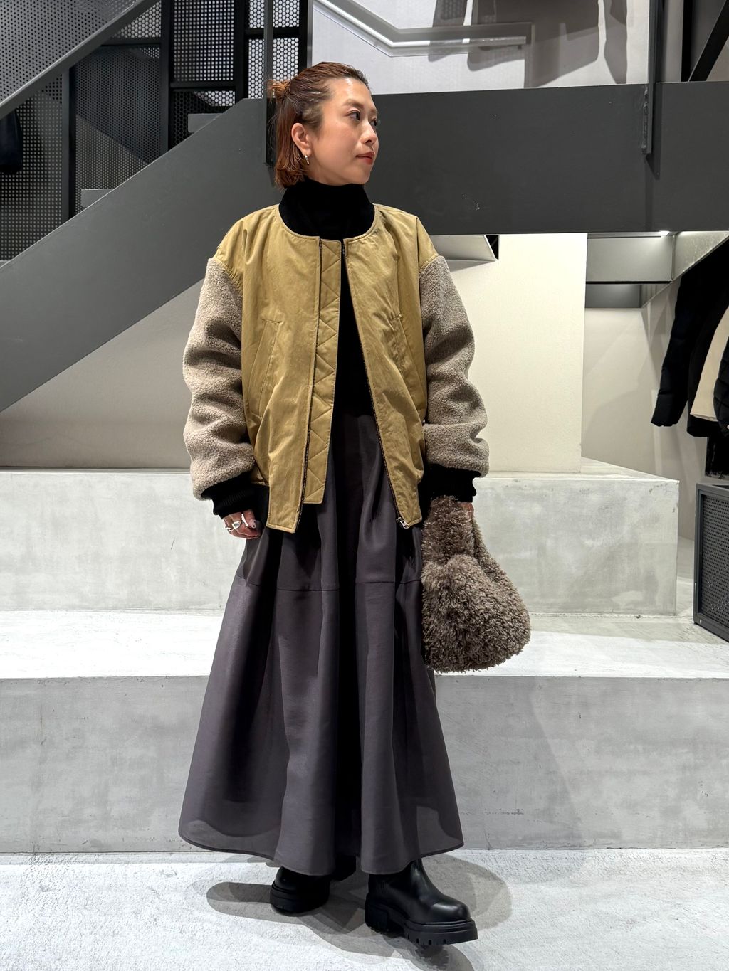 Maison IENA 別注 Nell/ネル ボアショートブルゾン 252-50281の