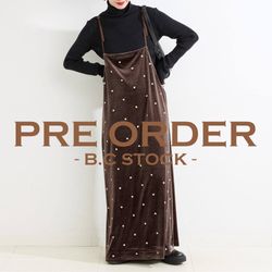 PRE ORDER｜予約START！ベロアフラワー刺繍ワンピースに新色ブラウンが