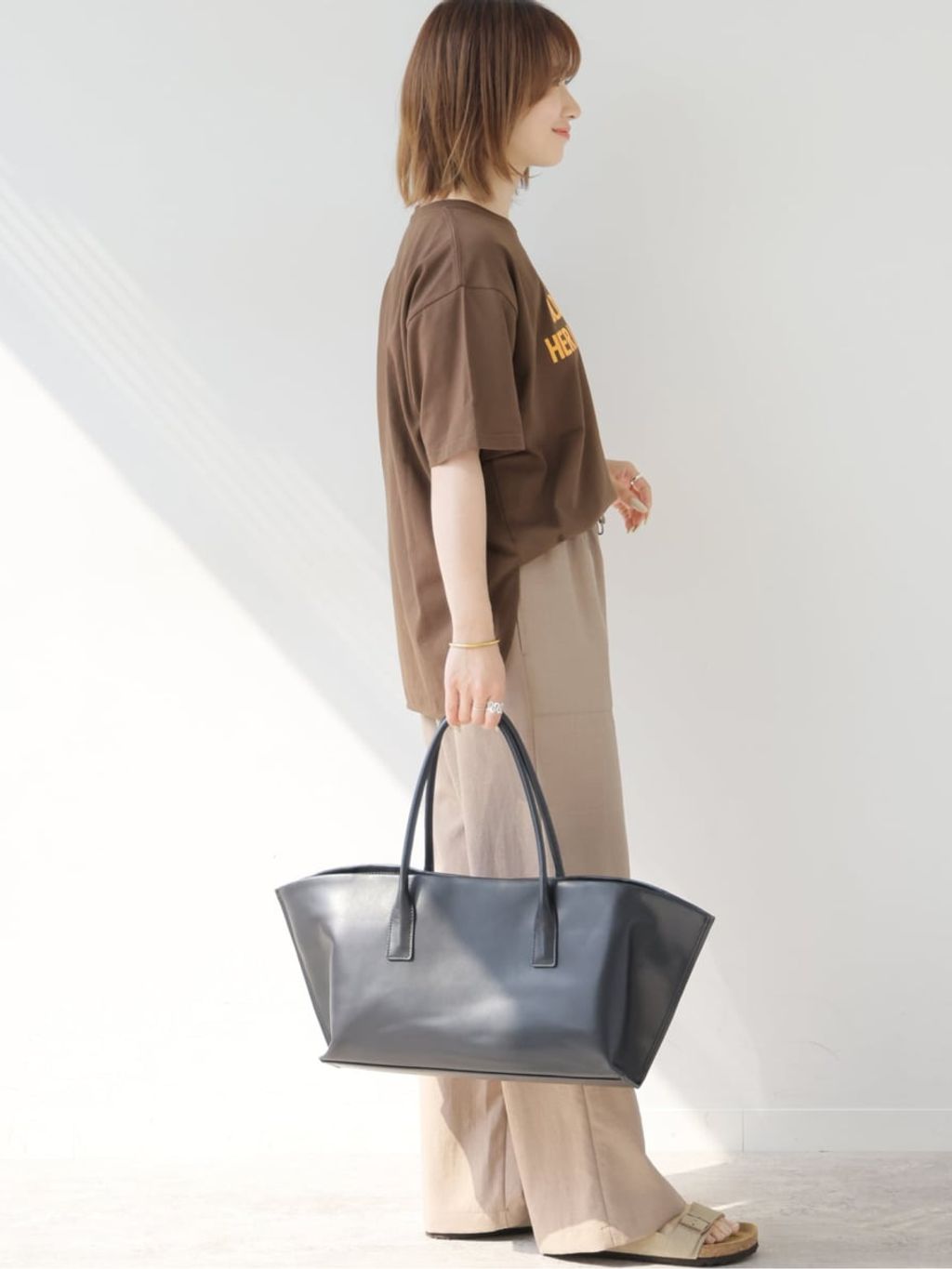 予約》OLD BRIDGE フロッキーTのコーディネートスナップ（makoto