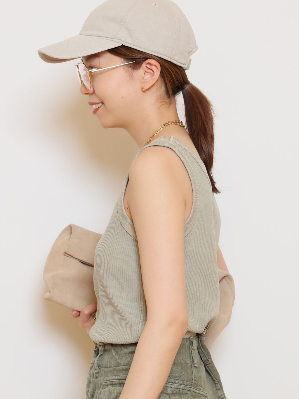 JOHNBULL/ジョンブル】ピグメントハリヌキTANKTOPのコーディネート