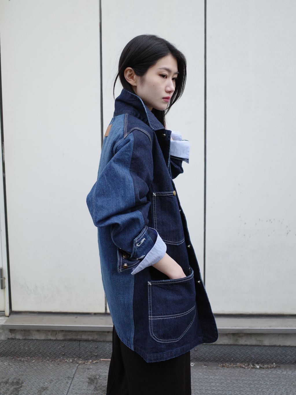 別注【INSCRIRE*LEE*LESSAGE】LOCO JK DENIM USED：カバーオールの
