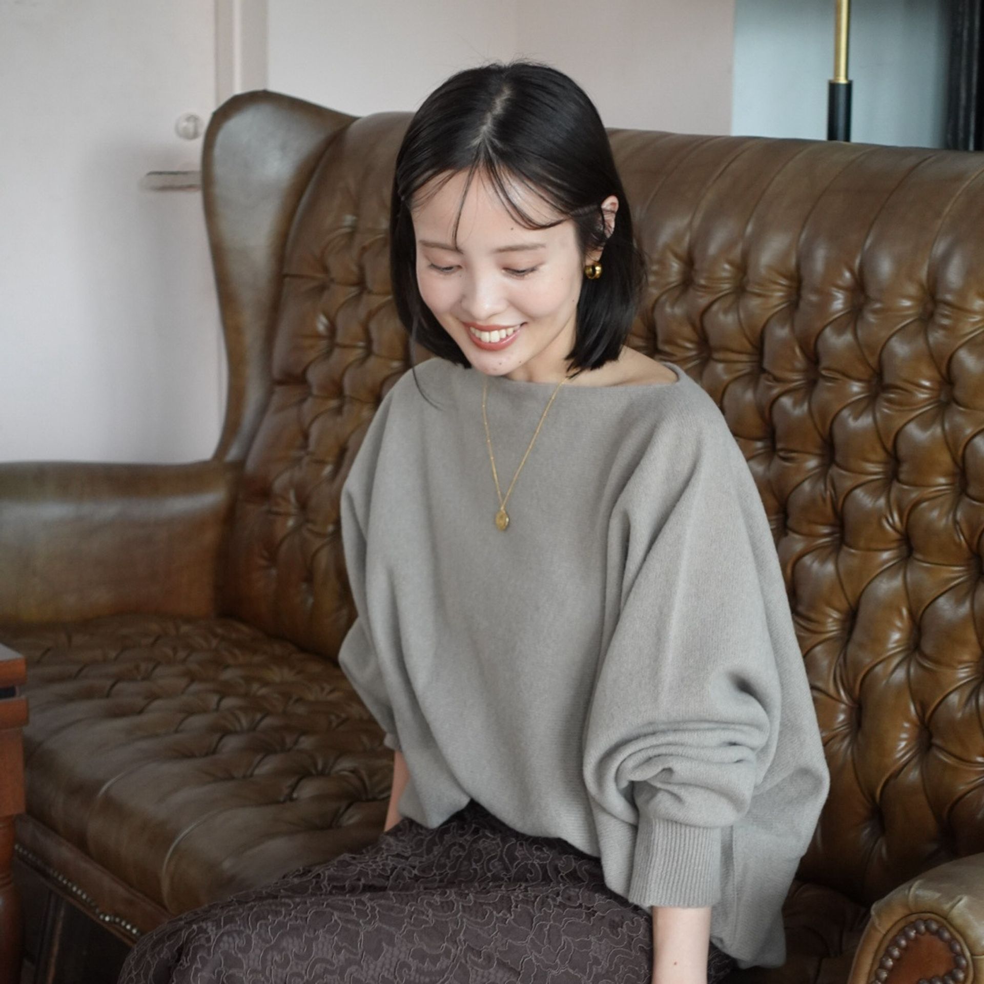 26SS先行予約》フェードカラービッグポケットシャツのコーディネート