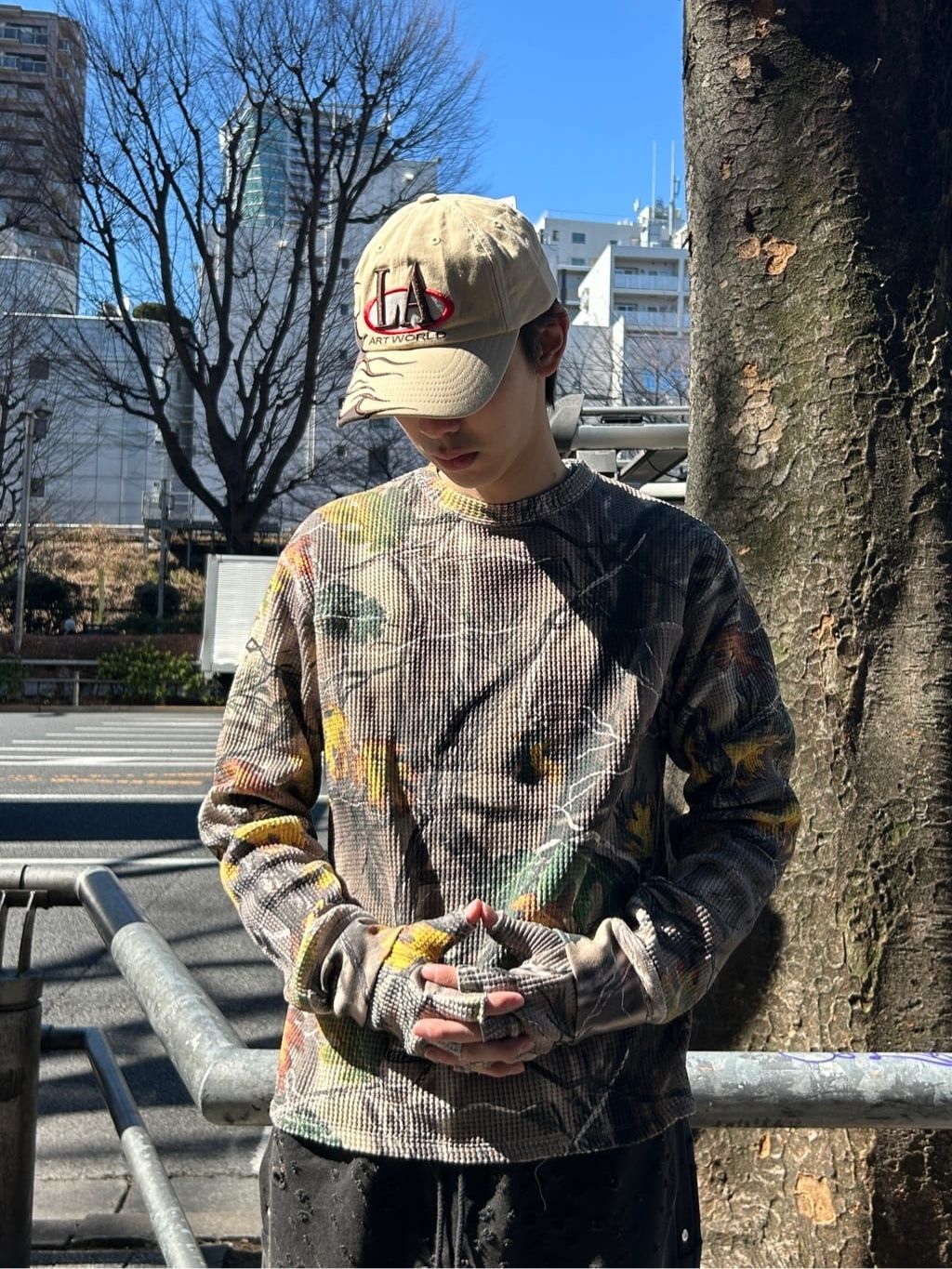 VALLAD / バラッド】カモ サーマル ロング Teeのコーディネート