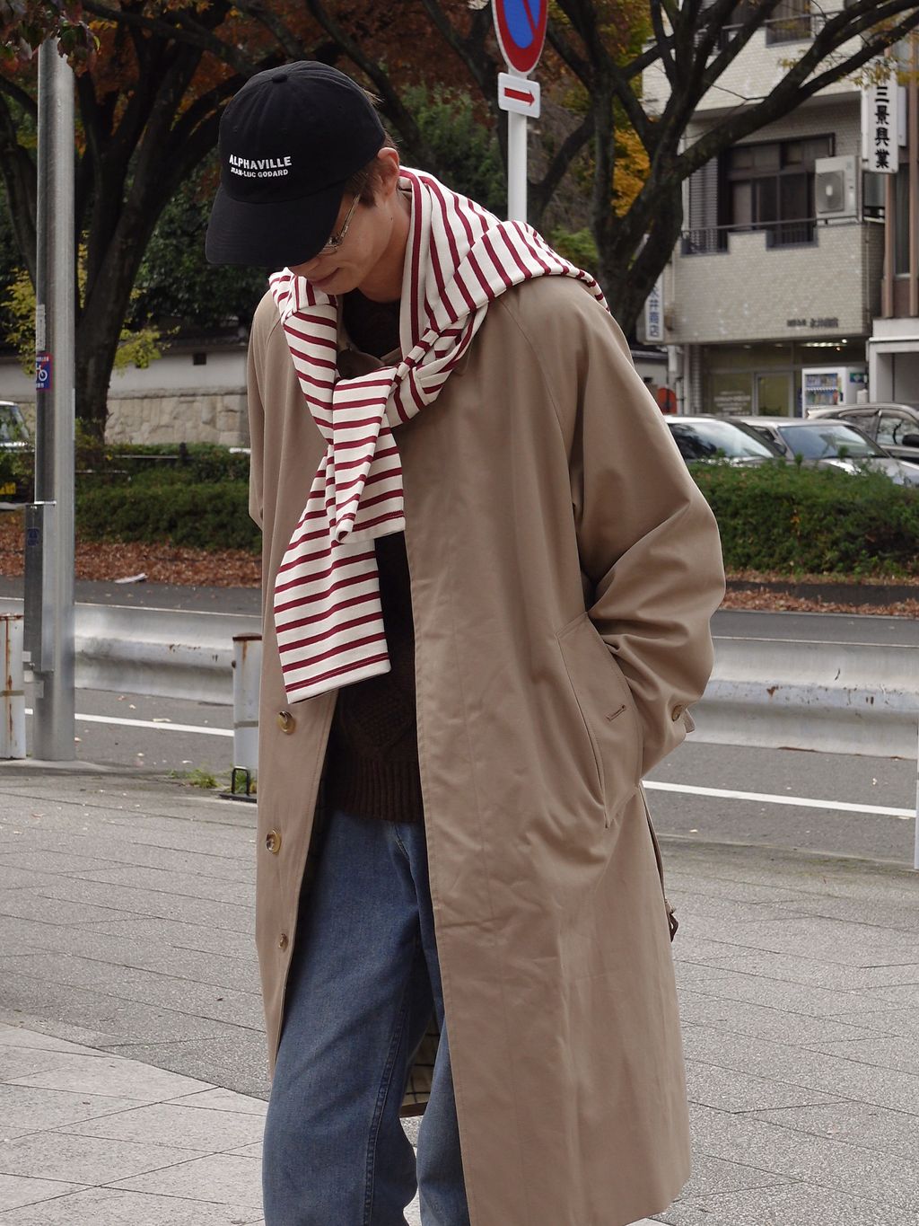 L`etiquette × EDIFICE】ライダーコートのコーディネートスナップ