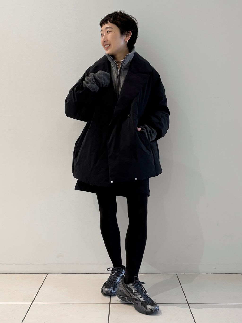 追加2》ARTIROSA撥水テイラーコクーンダウンのコーディネートスナップ