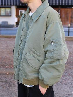 ANCELLM × WISM 別注 FADED BOMBER JACKET EXのコーディネートスナップ