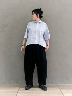 デラヴェジャージー タックバルーンパンツのコーディネートスナップ