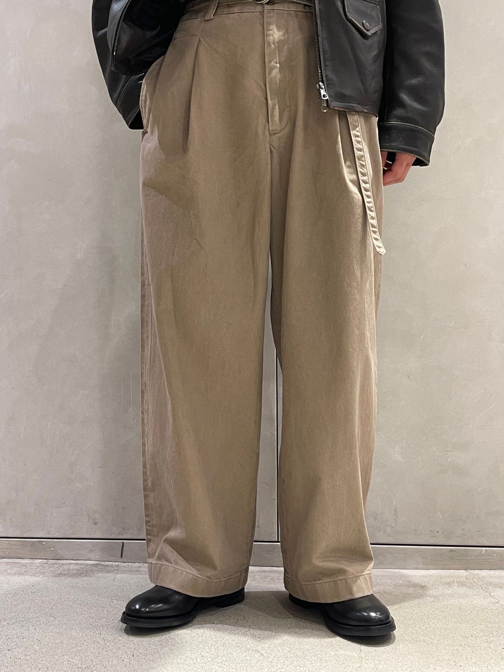 ラムレザー フレンチアンティーク ライダースジャケットの