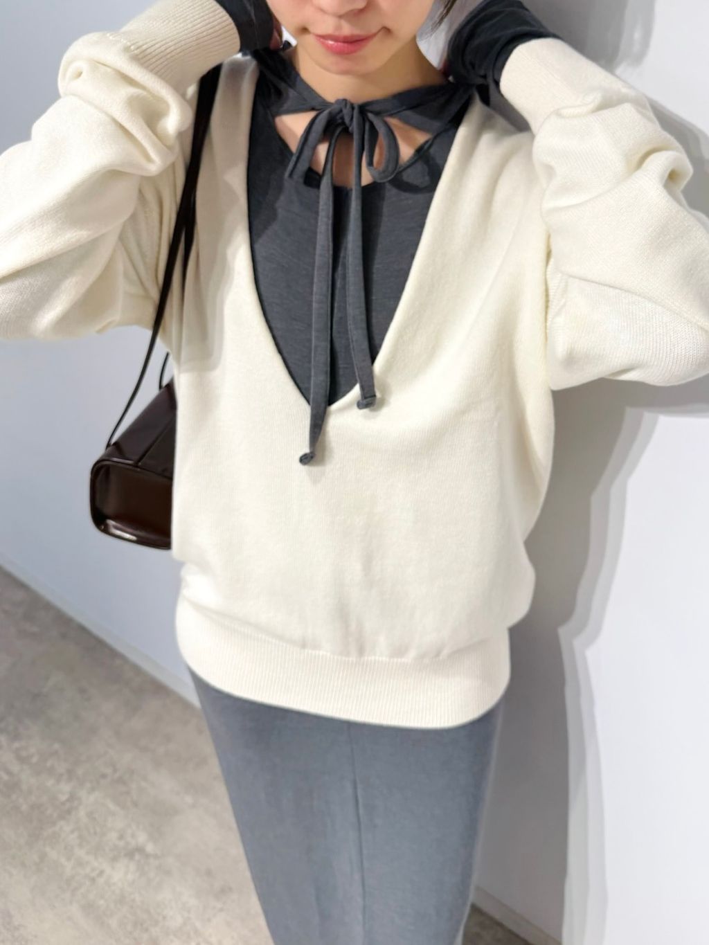 comme si studio *LULU】hoodie dressのコーディネートスナップ（rio