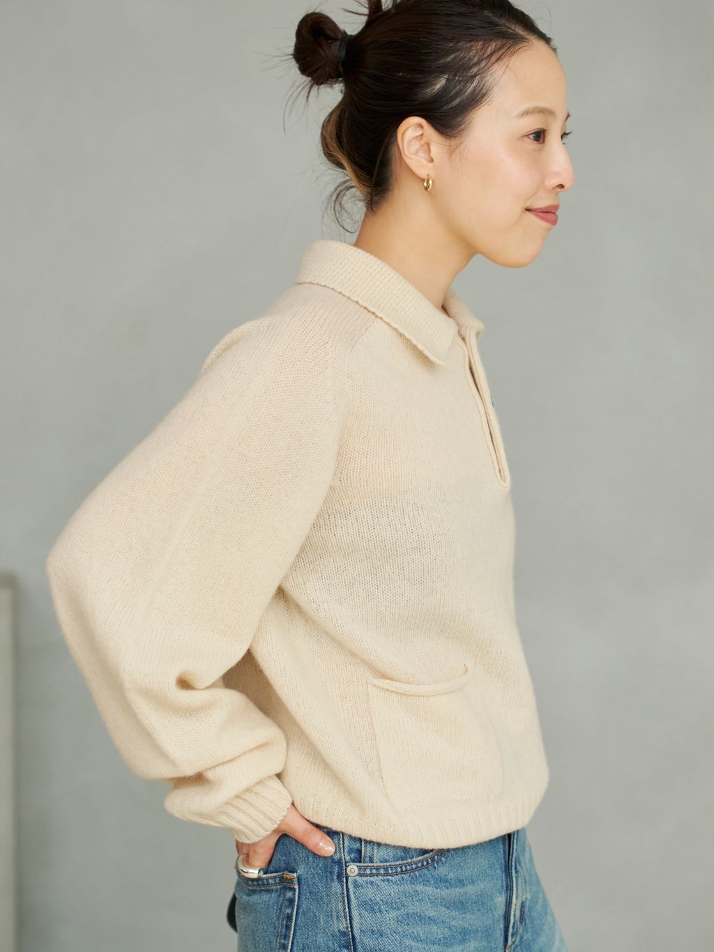 HARLEY / ハーレー 別注 POLO ニットのコーディネートスナップ（CHIBA