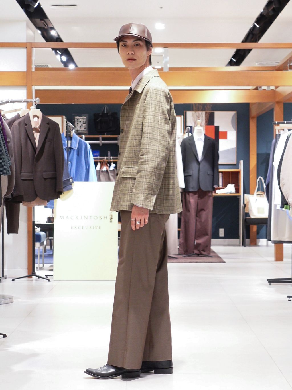 AURALEE (オーラリー) SILK LINEN NEP CHECK JACKETのコーディネート