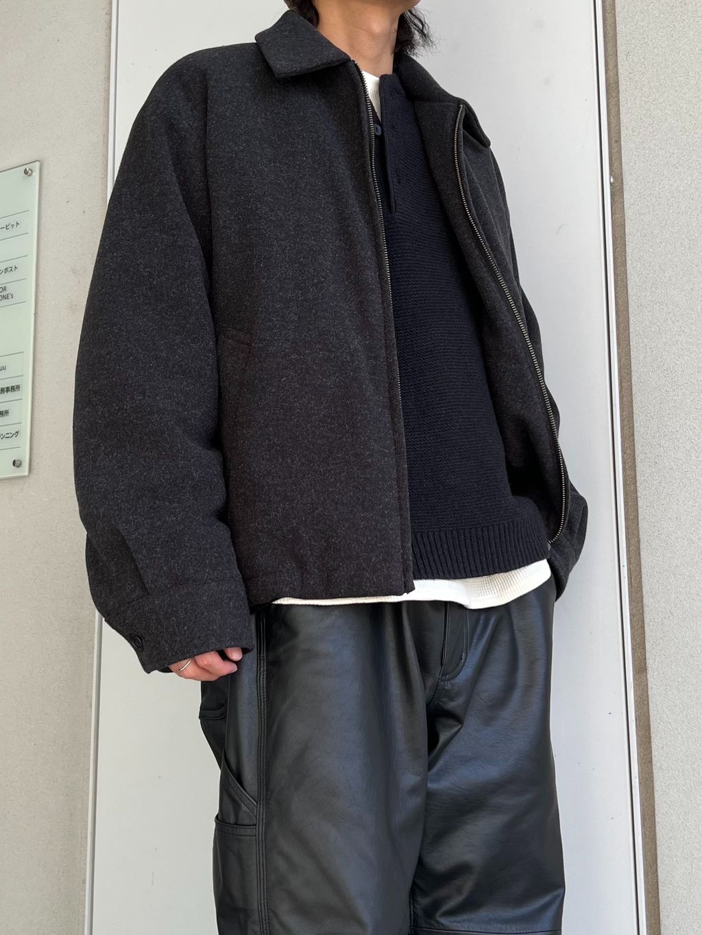 2024年冬JOURNAL STANDARD relume ブラックブルゾン 2024年冬JOURNAL STANDARD relume ブラックブルゾン