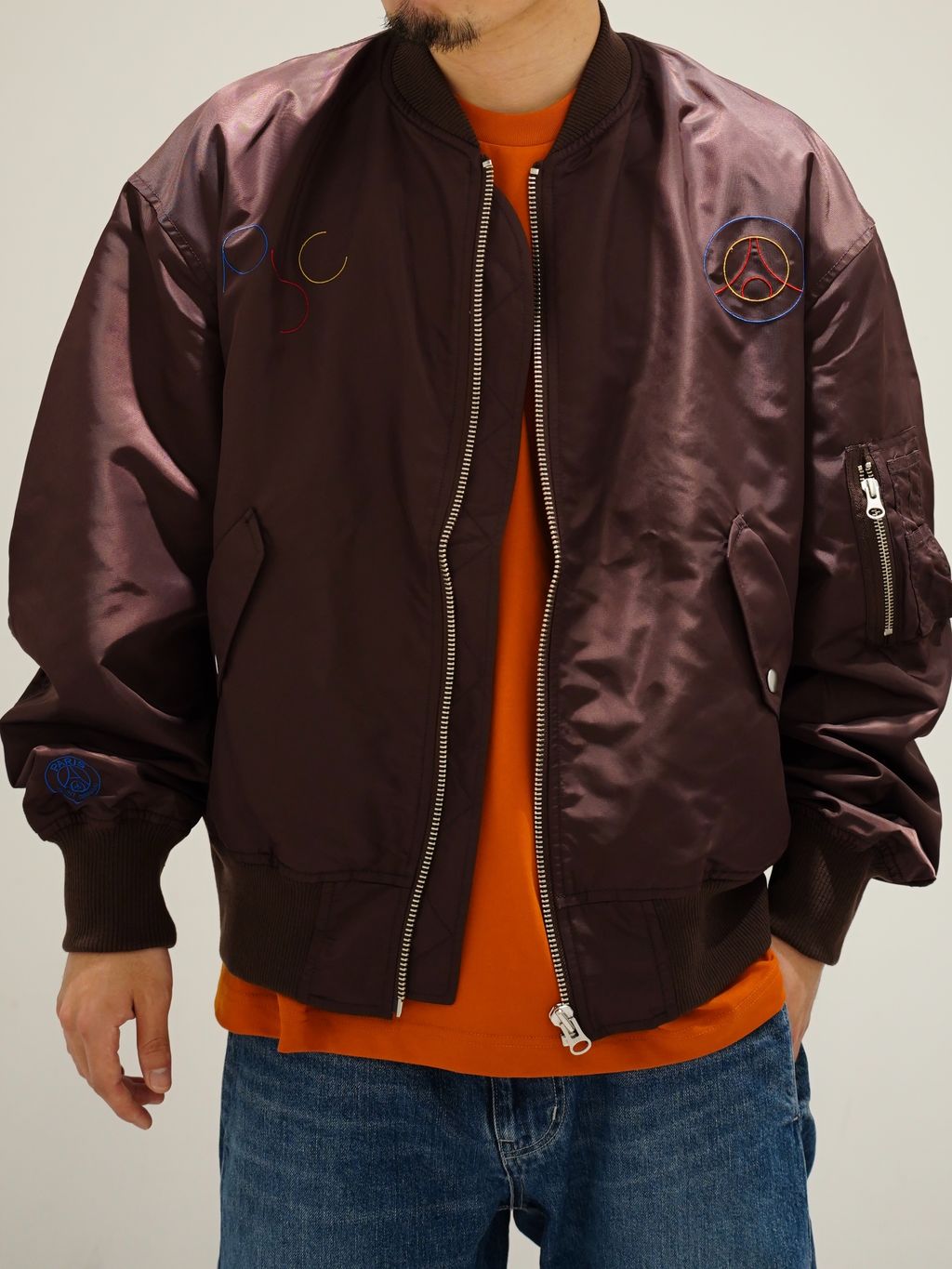 Paris Saint-Germain 】 JP RYOHEI KANEDA x PSG MA-1のコーディネート