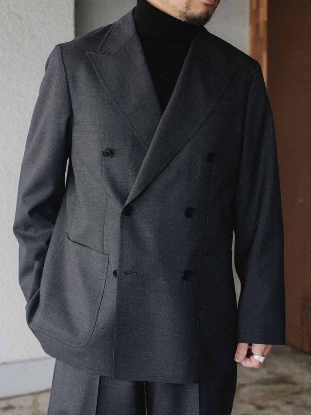 LE / エルイー】WOOL DOUBLE JK【セットアップ着用可】の